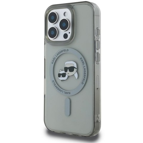 Karl Lagerfeld KLHMP16LHLSKCK iPhone16 Pro 6.3" czarny/black hardcase IML Metal Karl&Choupette Head MagSafe