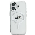 Karl Lagerfeld KLHMP16MHLSKCH iPhone Plus 6.7" biały/white hardcase IML Metal Karl&Choupette Head MagSafe