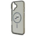 Karl Lagerfeld KLHMP16MHLSKCK iPhone Plus 6.7" czarny/black hardcase IML Metal Karl&Choupette Head MagSafe