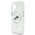 Karl Lagerfeld KLHMP16SHLSKCH iPhone 16 6.1" biały/white hardcase IML Metal Karl&Choupette Head MagSafe