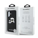 Karl Lagerfeld KLHMP16SSKCHPPLK iPhone 16 6.1" czarny/black hardcase Silicone Double Heads Print MagSafe