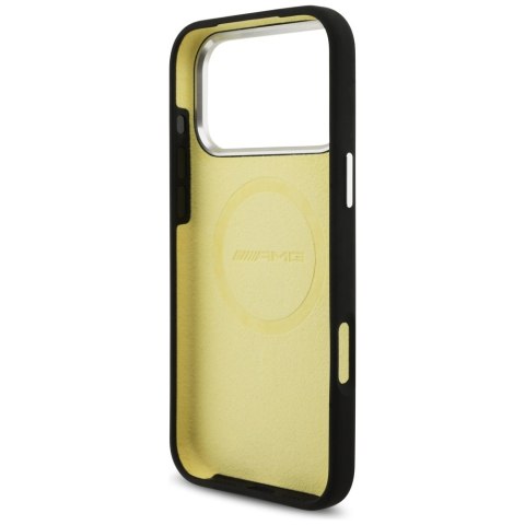 Etui AMG Silicone Oversize Rhombs MagSafe do iPhone 17 Pro Max czarny
