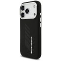 Etui AMG Silicone Oversize Rhombs MagSafe do iPhone 17 Pro czarny