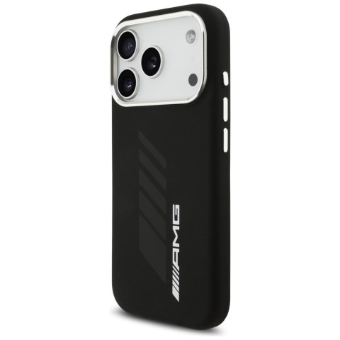 Etui AMG Silicone Oversize Rhombs MagSafe do iPhone 17 Pro czarny