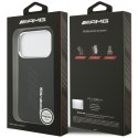 Etui AMG Silicone Oversize Rhombs MagSafe do iPhone 17 Pro czarny