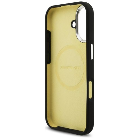 Etui AMG Silicone Oversize Rhombs MagSafe do iPhone 17 czarny