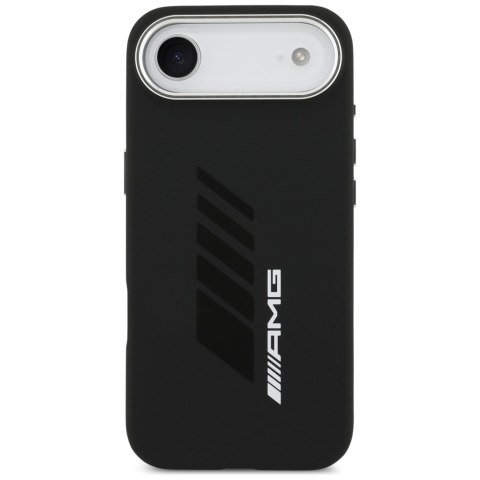 Etui AMG Silicone Oversize Rhombs MagSafe do iPhone Air czarny