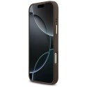 Etui Guess 4G PU Triangle Logo & Stand Camera Magsafe do iPhone 17 Pro Max brązowy