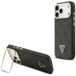 Etui Guess 4G PU Triangle Logo & StandCamera Magsafe do iPhone 17 Pro Max czarny