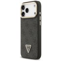 Etui Guess 4G PU Triangle Logo & StandCamera Magsafe do iPhone 17 Pro Max czarny