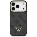Etui Guess 4G PU Triangle Logo & Stand Camera Magsafe do iPhone 17 Pro czarny