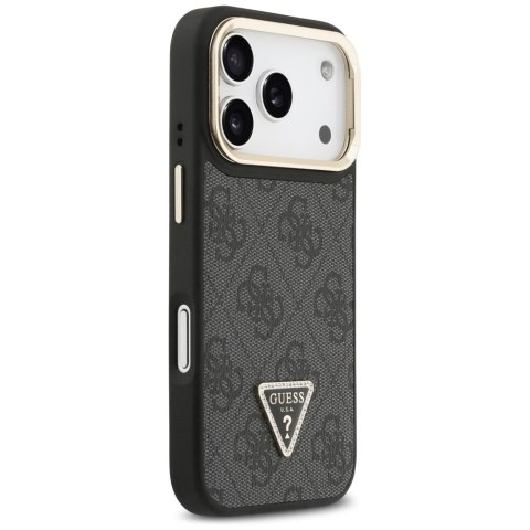 Etui Guess 4G PU Triangle Logo & Stand Camera Magsafe do iPhone 17 Pro czarny