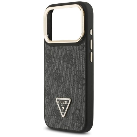 Etui Guess 4G PU Triangle Logo & Stand Camera Magsafe do iPhone 17 Pro czarny