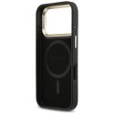 Etui Guess 4G PU Triangle Logo & Stand Camera Magsafe do iPhone 17 Pro czarny