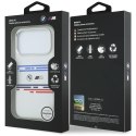 Etui BMW M Silicon Horizontal Line MagSafe do iPhone 17 Pro biały