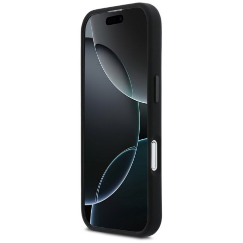 Etui BMW M Silicon Horizontal Line MagSafe do iPhone 17 czarny