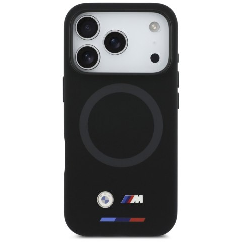 Etui BMW M Silicon Logo MagSafe do iPhone 17 Pro czarny