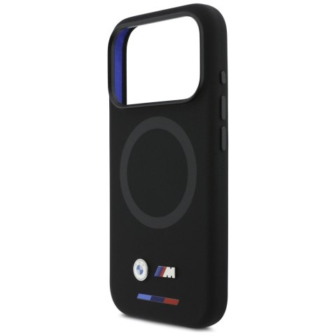 Etui BMW M Silicon Logo MagSafe do iPhone 17 Pro czarny
