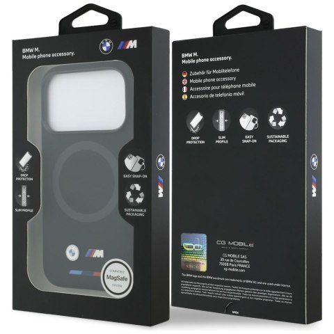 Etui BMW M Silicon Logo MagSafe do iPhone 17 Pro czarny
