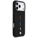 Etui BMW M Silicon Tricolor Line MagSafedo iPhone 17 Pro Max czarny