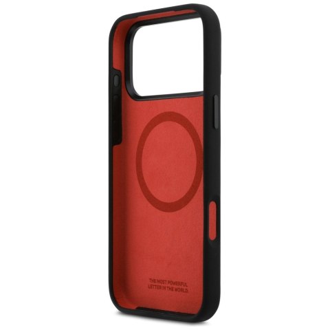 Etui BMW M Silicon Tricolor Line MagSafedo iPhone 17 Pro Max czarny