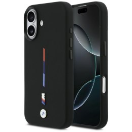 Etui BMW M Silicon Tricolor Line MagSafe do iPhone 17 czarny