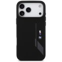 Etui BMW M Silicon Vertical Logo MagSafe do iPhone 17 Pro Max czarny