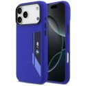 Etui BMW M Silicon Vertical Logo MagSafe do iPhone 17 Pro Max granatowy