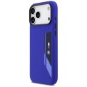 Etui BMW M Silicon Vertical Logo MagSafe do iPhone 17 Pro Max granatowy