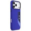 Etui BMW M Silicon Vertical Logo MagSafe do iPhone 17 Pro Max granatowy