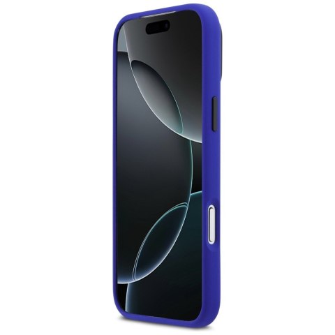 Etui BMW M Silicon Vertical Logo MagSafe do iPhone 17 Pro Max granatowy