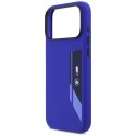 Etui BMW M Silicon Vertical Logo MagSafe do iPhone 17 Pro Max granatowy