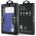 Etui BMW M Silicon Vertical Logo MagSafe do iPhone 17 Pro Max granatowy