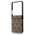 Etui Guess 4G Classic MagSafe do Samsung Galaxy Z Flip7 brązowy