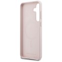 Etui Karl Lagerfeld Silicone Karl&Choupette Heads MagSafe do Samsung Galaxy S25 FE różowy