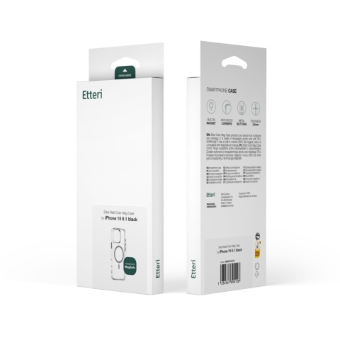 Nakładka Etteri Color Mag do iPhone 16 6,1" szara