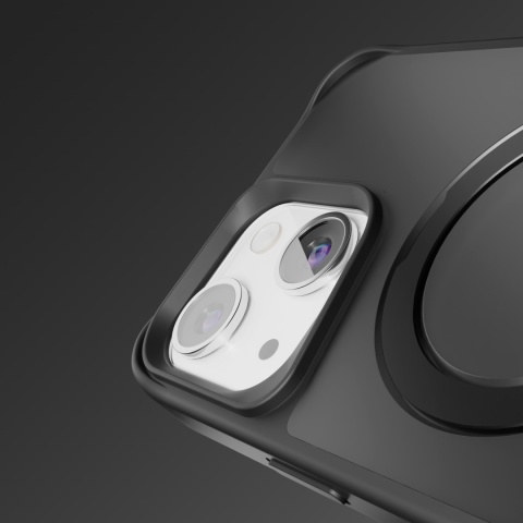 Nakładka Etteri Matt Mag Ring do iPhone 12 / 12 Pro 6,1" czarna