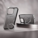 Nakładka Etteri Matt Mag Ring do iPhone 15 6,1" szara