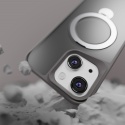 Nakładka Etteri Matt Mag Ring do iPhone 15 6,1" szara