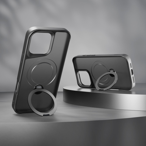 Nakładka Etteri Matt Mag Ring do iPhone 16 Plus 6,7" czarna