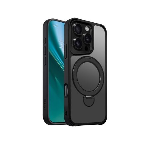 Nakładka Etteri Matt Mag Ring do iPhone 16 Pro 6,3" czarna