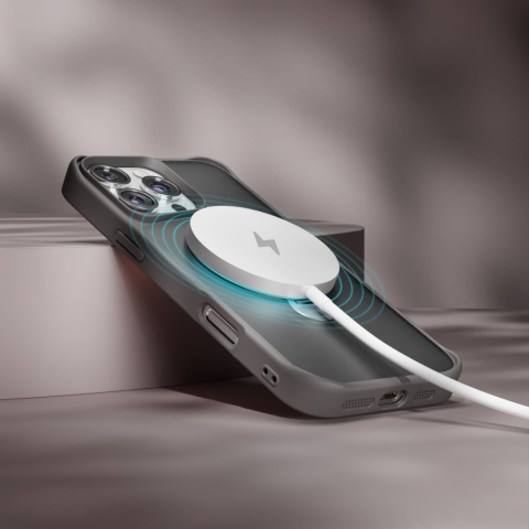 Nakładka Etteri Matt Mag Ring do iPhone 17 Air szara