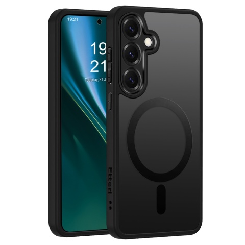 Nakładka Etteri Matt Mag do Samsung Galaxy S25 czarna