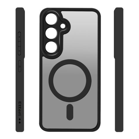 Nakładka Etteri Matt Mag do Samsung Galaxy S25 czarna