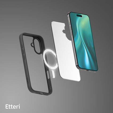 Nakładka Etteri Matt Mag do Samsung Galaxy S25 czarna