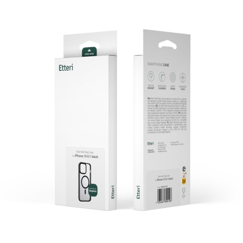 Nakładka Etteri Matt Mag do Samsung Galaxy S25 czarna