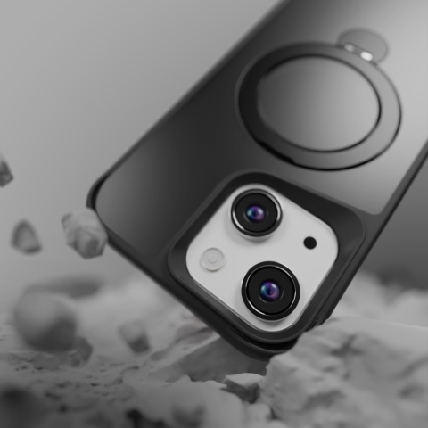 Nakładka Etteri Matt Mag Ring do iPhone 13 6,1" czarna