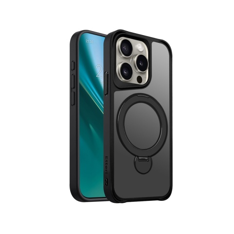 Nakładka Etteri Matt Mag Ring do iPhone 15 Pro 6,1" czarna