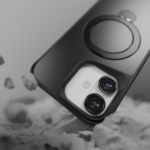 Nakładka Etteri Matt Mag Ring do iPhone 16 6,1" czarna