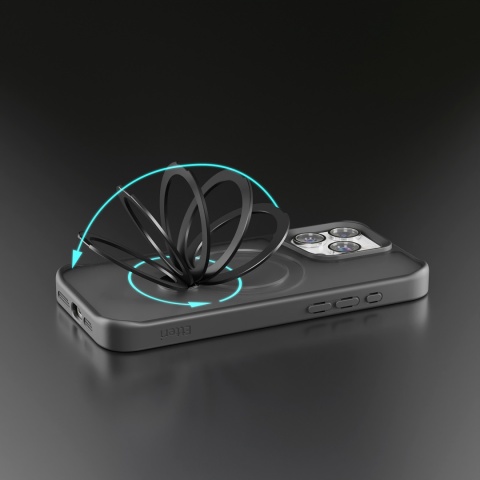 Nakładka Etteri Matt Mag Ring do iPhone 16 Pro Max 6,9" czarna